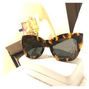 Karen Walker Tortoise Shell Cat Eye Sunglasses